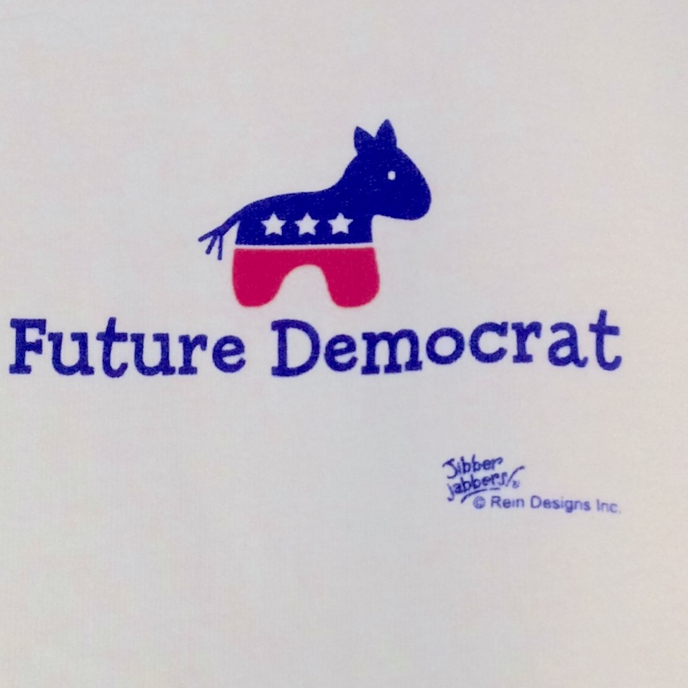 Future Democrat stars & stripe tee, NWT